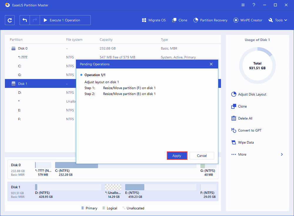 Hoe de schijflay-out aan te passen stap 3