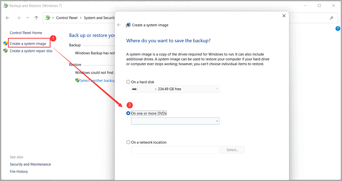 back-up en herstel dvd