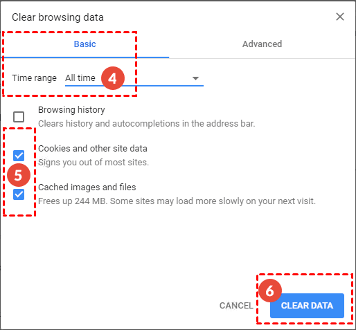 gecachte afbeeldingen controleren