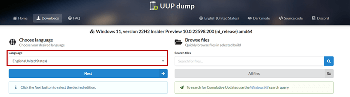 Selecteer taal voor installatie
