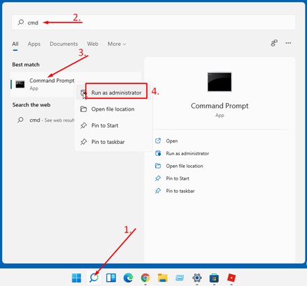 klik op uitvoeren als beheerder