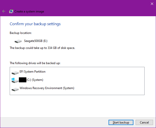 Begin met het maken van een systeemherstelimage