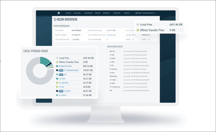 datto siris server back-upsoftware