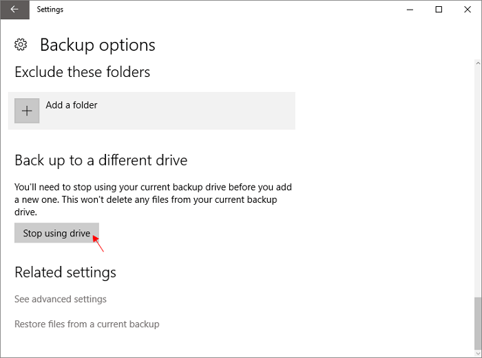 back-up windows 10 met behulp van bestands geschiedenis stap 7