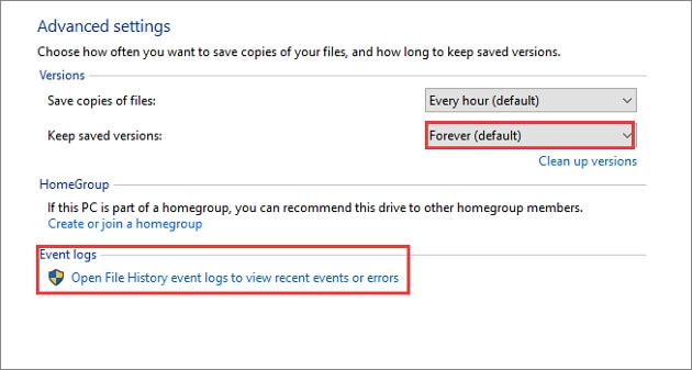 Geavanceerde instellingen voor bestanden