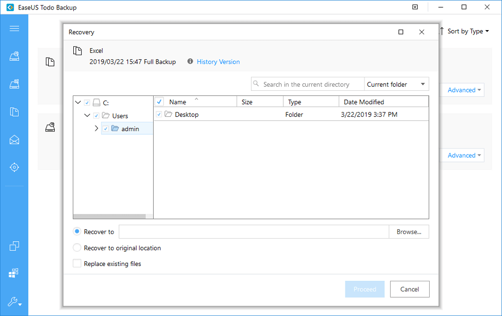 Back-upafbeelding herstellen met EaseUS Todo Backup