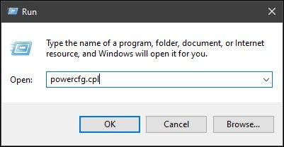 energie-instellingen openen