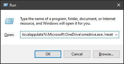 reset je onedrive