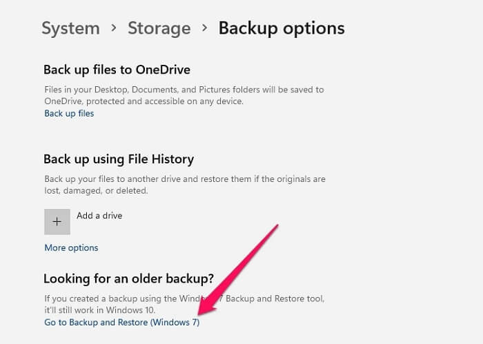 Back-up Herstellen Windows-instellingen