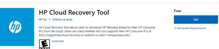 download hp cloud recovery op windows store app