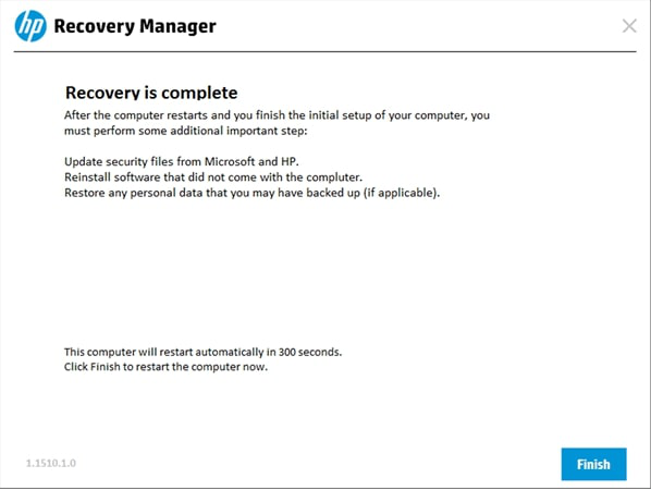 klik op de voltooien knop
