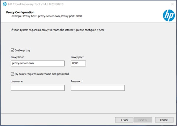 kies de volgende optie