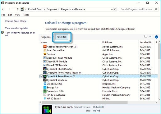 hulpprogramma van derden verwijderen