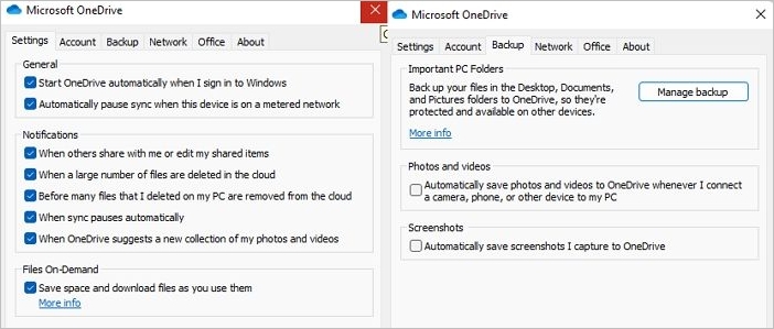 opties voor één schijf