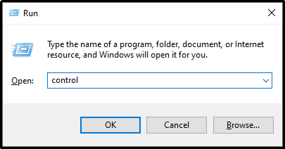 voer besturingscommando uit