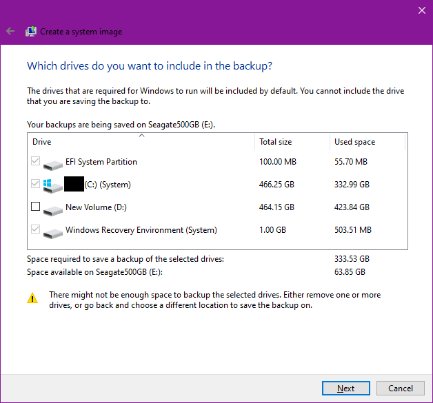 Systeemstations zijn standaard geselecteerd.