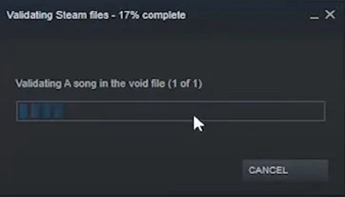 Steam-bestandsvalidatie