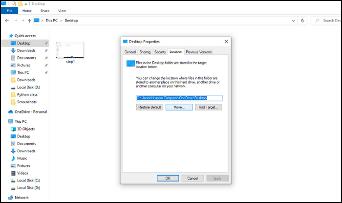 één schijf instellen stap3