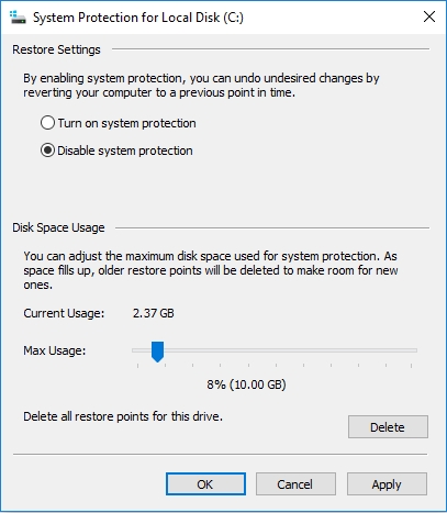 systeembeveiliging voor lokale schijf