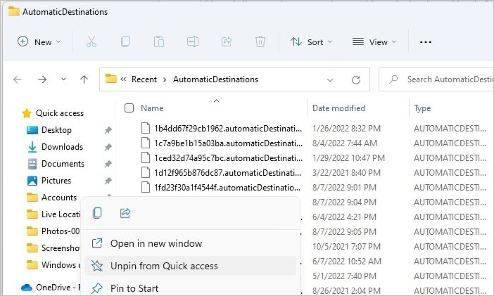 losmaken van snelle toegang