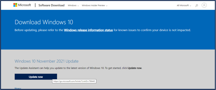 update naar windows 10