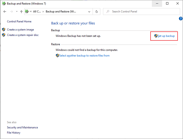 back-up en herstel gebruiken