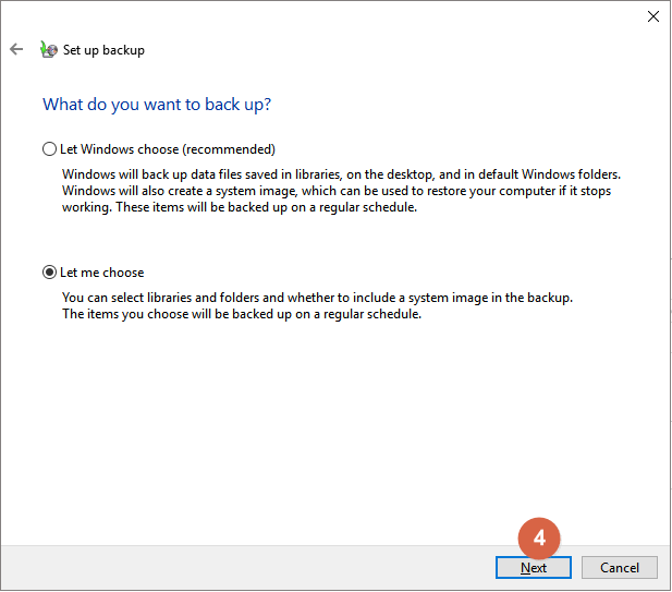 Waar wil je een back-up van maken