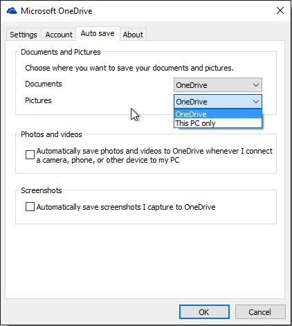 Windows 10 onedrive automatisch opslaan