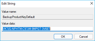 Controleer de products leutel in waarde gegevens
