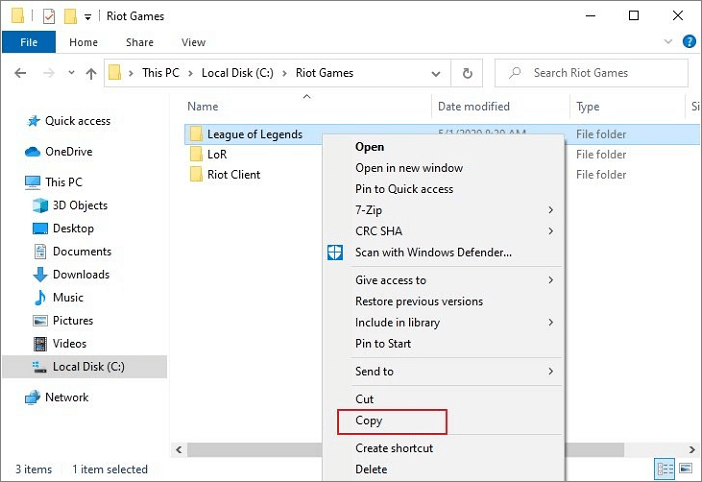 kopieer league of legend
