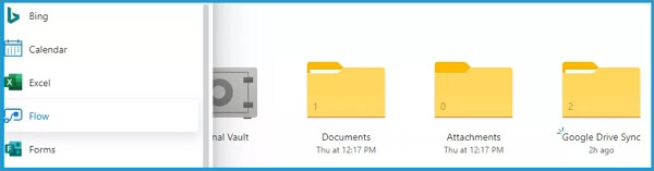 maak een stroom van onedrive naar google drive