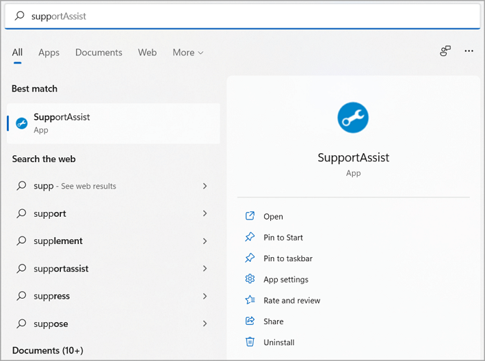 dell ondersteuningsassistent