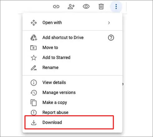 download foto's van google drive op mac step3