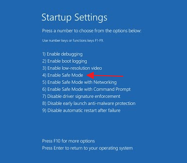 veilige modus inschakelen