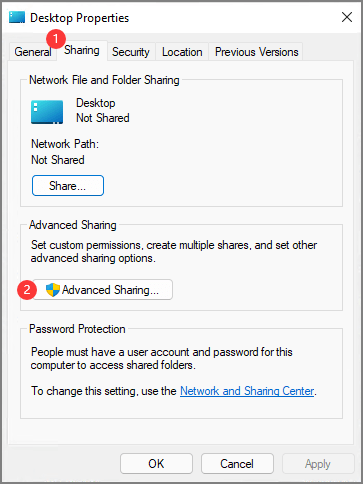bestanden delen windows 11