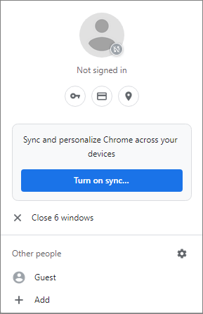 gebruik chrome met google account