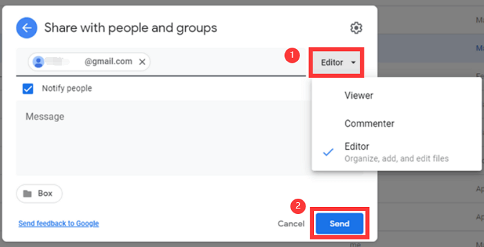 google drive - verzenden