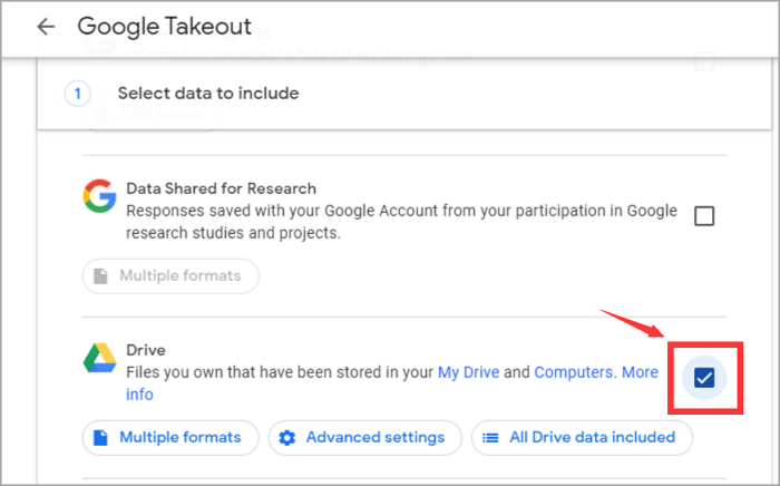 google drive - afhalen