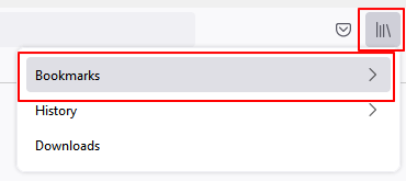 Firefox-bladwijzerinstellingen openen