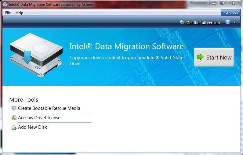 intel datamigratie software-interface