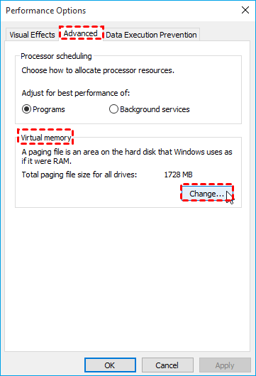verplaats Windows PageFile