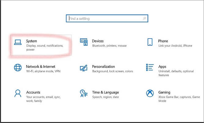 Klik op de instellingen
