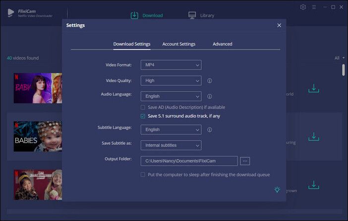 tik op het pictogram Instellingen