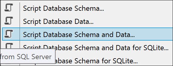 open script databaseschema en gegevens