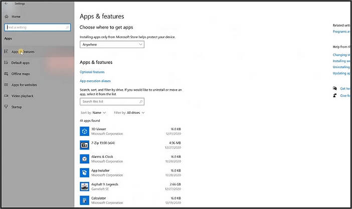 hoe twitter over te zetten naar een andere schijf via de Windows-instelling