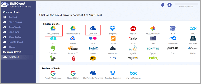multicloud - cloud toevoegen