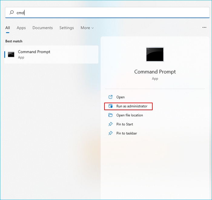 Navigeer om als beheerder te rennen