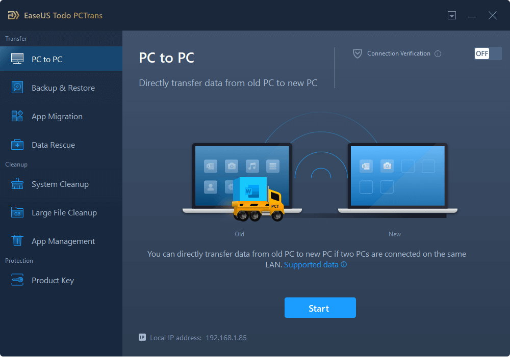 
kies pc naar pc om adobe van de ene computer naar de andere over te brengen