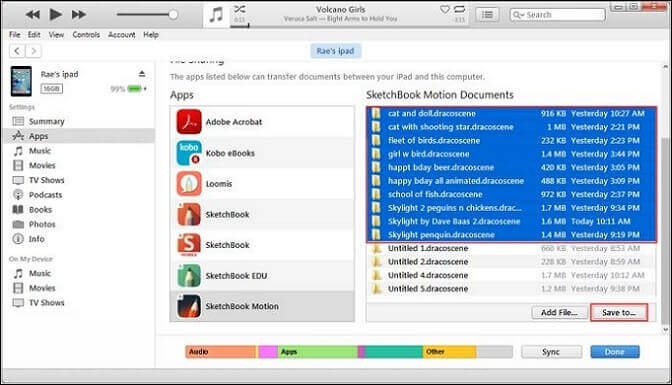afbeeldingen opslaan vanuit itunes