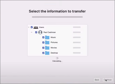 Selecteer de gegevens en klik op Doorgaan
